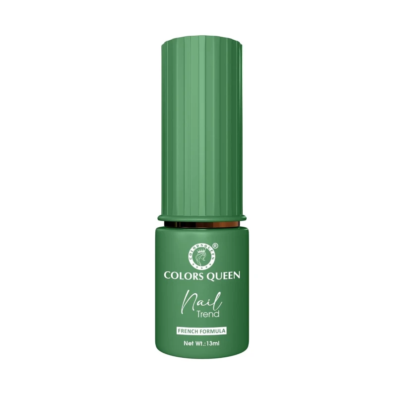 Colors Queen Nail Trend Glossy Nail Polish | Chip Resisting & Quick Drying Nail Paint with High Shine | 7 Toxin Free Formula | Vegan & Cruelty Free | Long Lasting & Vibrant Nail Paint for Women ( Kombu Green, 13ml) - Thumbnail 7